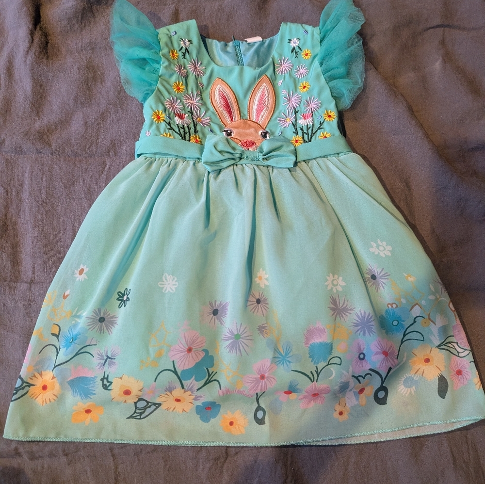 Taylor Mint Green Toddler Dress with Delightful Embroidery